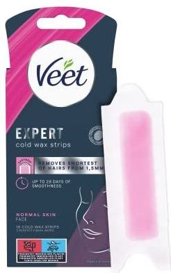 Veet Deskundige Koude Wax Strips Worden Geconfronteerd Met De Normale Huid 6 st