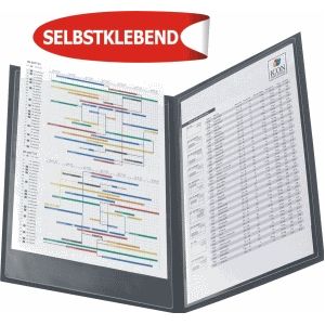 Insteektas Tarifold U-map 115x158mm zelfklevend PP transparant
