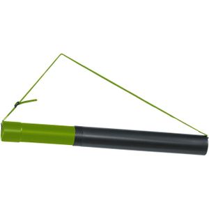 Tekeningkoker Linex Zoom 70-124cm Dia 7.5cm Zwart - 1 Stuk