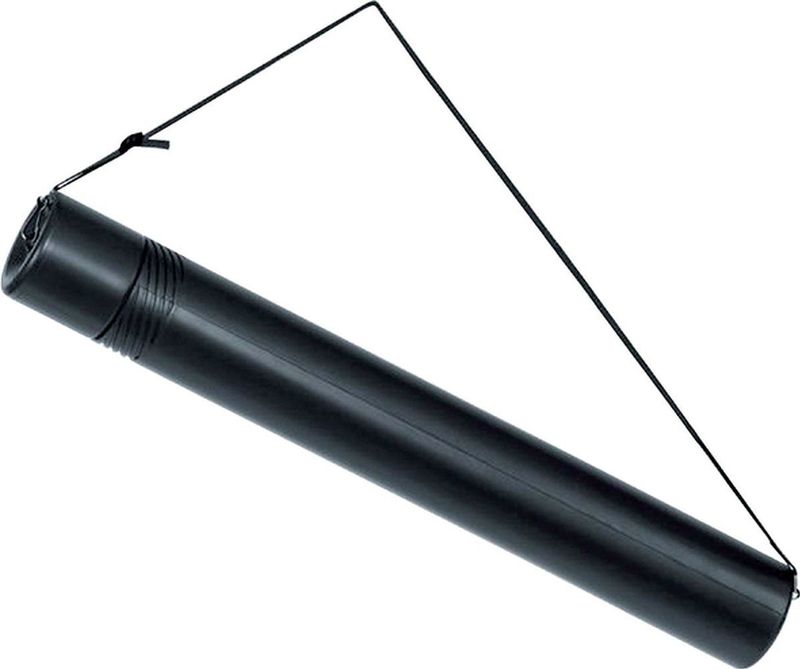 Tekeningkoker Linex zoom 50 tot 90cm doorsnee 6cm zwart | 20 stuks