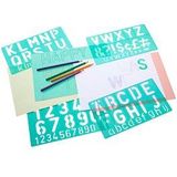 LINEX® Buchstabenschablonen-Set grün