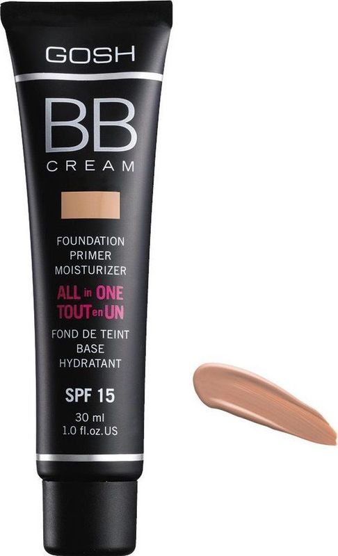 Gosh BB Cream Foundation Primer Moisturizer 03 Warm Beige 30ml