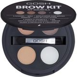 Gosh - Brow Kit - Wenkbrauw Set - 2,82 gr - Voor Vrouwen