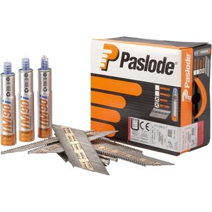 Paslode 142005 / 141083 Stripspijker - RounDrive - 2.8x51mm - 34º (3300st) + Gaspatronen