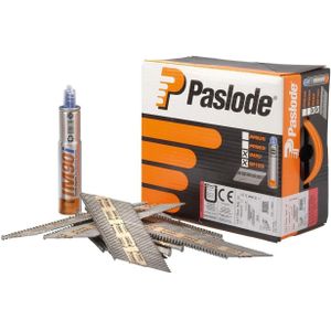 Paslode Stripspijker Ring RVS 2.8 X 55mm Inclusief Gas IM90 Doos met 1100 Spijkers