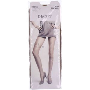 Deocy Silk Look 20d Kneehighs Strumpfhosen 2P Beige Polyamid One Size Damen