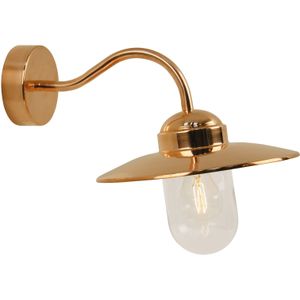 Luxemburg - Buiten Wandlamp - Koper - Staal en Glas