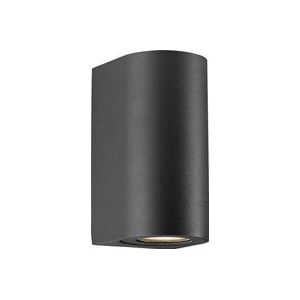 Nordlux Wandlamp | Up & Down | Asbol Round | 3000K | 350 lumen | IP44 | Zwart | 13.3W