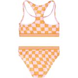 Bikini - Checkerboard - Roze/Oranje - Polyester/Elastaan