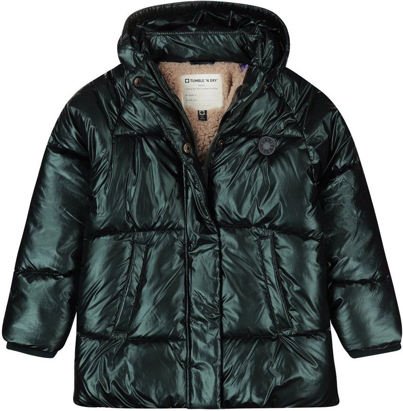 Tumble 'n Dry - Gewatteerde Jas - Groen - Met Capuchon - Winterjassen