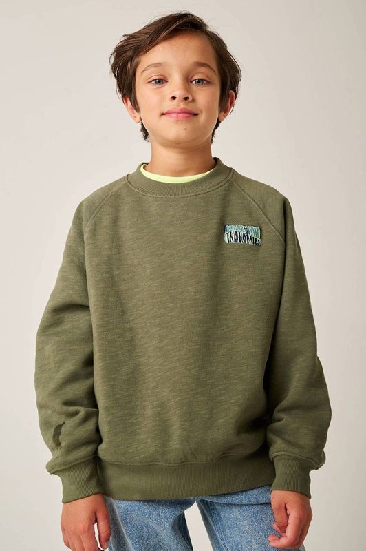 Tumble 'N Dry - Peutersweater - Khaki Groen - Oversized Fit