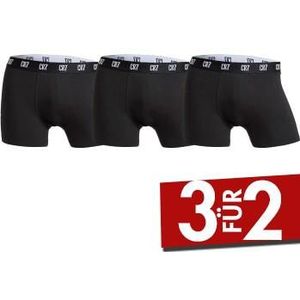 CR7 Cristiano Ronaldo Heren Trunks Katoen 3 Pack, Zwart, S