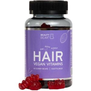 Beauty Bear Vegan Vitamins Gummies Hair 60Stuks