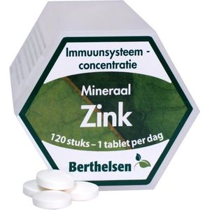 Berthelsen Zink gluconaat 20 mg 120 tabletten