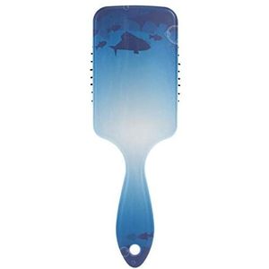 FANTAZIO Barracuda Vissen Onderwater Haarborstel voor Vrouwen Mannen Kids Beschadigd Krullend Golvend Kroezend Fijn Haar Massage Hersenen Acupoints