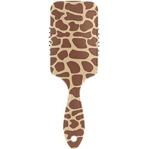 FANTAZIO Giraffe Textuur Haarborstel voor Vrouwen Mannen Kids Beschadigde Krullend Golvend Frizzy Fijn Haar Massage Hersenen Acupoints