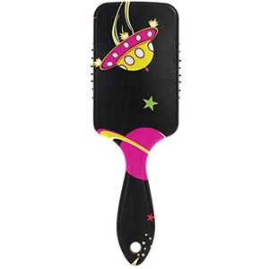 FANTAZIO Aliens Voor Buitenruimte Haarborstel voor Vrouwen Mannen Kids Beschadigde Krullend Golvend Frizzy Fijn Haar Massage Hersenen Acupoints