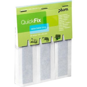 Plum Quickfix navulling HACCP blauwe pleisters 120 x 20mm 30 stuks