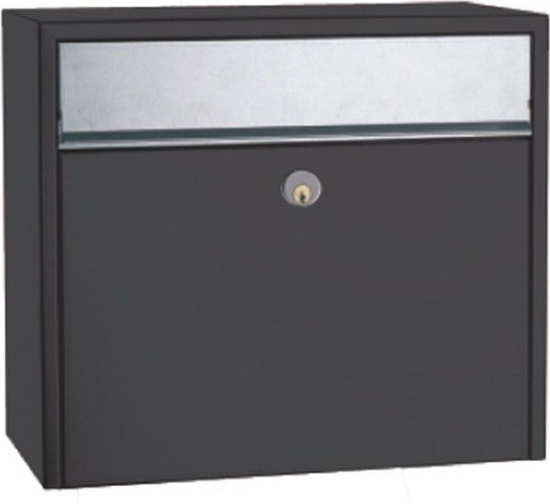 Allux - LT150 - Brievenbus - Antraciet - Verzinkt Staal