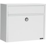 Allux - LT150 - Brievenbus - Wit - Verzinkt Staal - Met Automatenslot