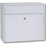 Allux - LT150 - Brievenbus - Wit - Verzinkt Staal - Met Automatenslot