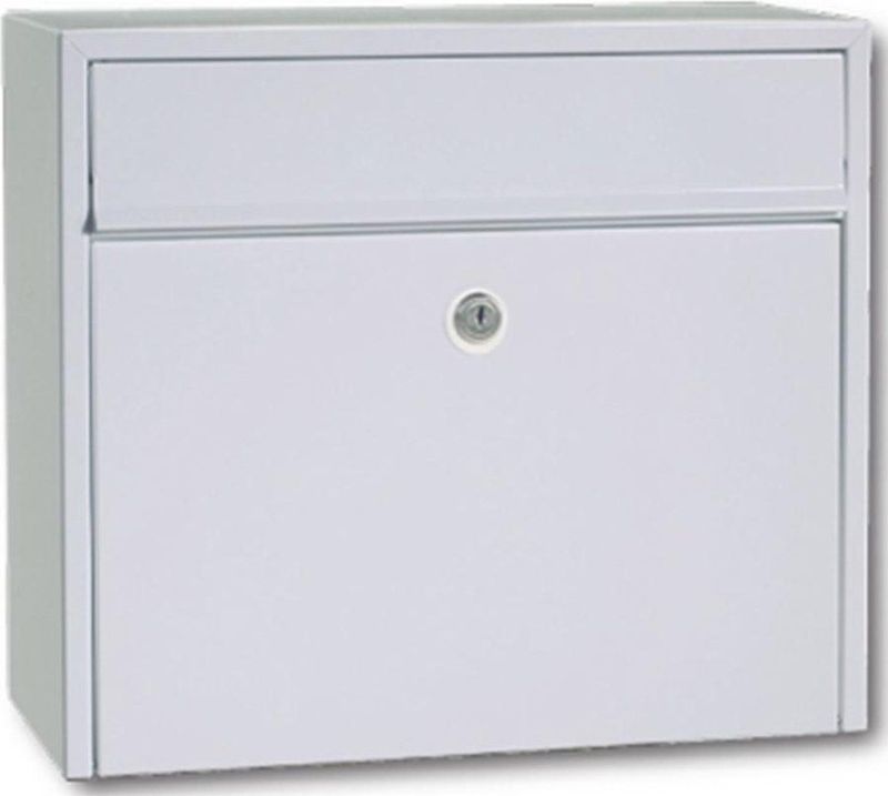 Allux - LT150 - Brievenbus - Wit - Verzinkt Staal - Met Automatenslot