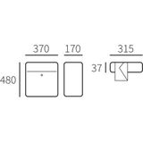 Allux - Björn - Brievenbus - Zwart - Gegalvaniseerd Staal