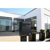Allux - Grundform - Brievenbus - Zwart - Gegalvaniseerd Staal