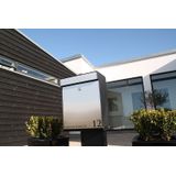Allux - Grundform - Brievenbus - Zwart/Inox - Gegalvaniseerd Staal