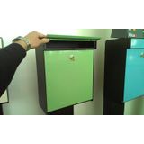 Allux - Grundform - Brievenbus - Zwart/Inox - Gegalvaniseerd Staal