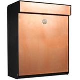 Allux - Grundform - Brievenbus - Zwart/Koper - Gegalvaniseerd Staal