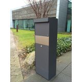 Allux - Grundform - Pakketzuil - Antraciet - Gegalvaniseerd Staal