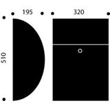 Allux - 7000 - Brievenbus - Wit - Gegalvaniseerd Staal