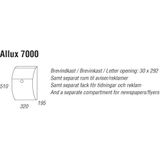 Allux - 7000 - Brievenbus - Roodkoper - Gegalvaniseerd Staal