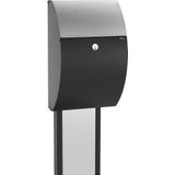 Allux - 7000 - Brievenbus - Zwart/RVS - Gegalvaniseerd Staal