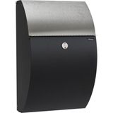 Allux - 7000 - Brievenbus - Zwart/RVS - Gegalvaniseerd Staal