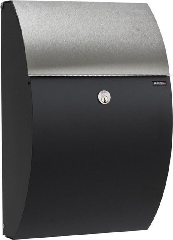 Allux - 7000 - Brievenbus - Zwart/RVS - Gegalvaniseerd Staal