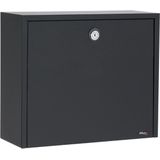 Allux - LT160 - Brievenbus - Zwart - Verzinkt Staal