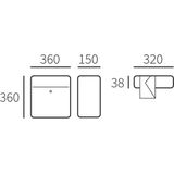 Allux - 2500 - Brievenbus - Zwart/Inox - Verzinkt Staal - Automatenslot