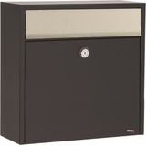 Allux - 2500 - Brievenbus - Zwart/Inox - Verzinkt Staal - Automatenslot