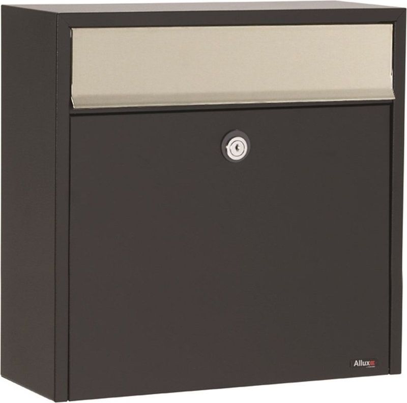 Allux - 2500 - Brievenbus - Zwart/Inox - Verzinkt Staal - Automatenslot