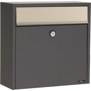 Allux - 2500 - Brievenbus - Antraciet/Inox - Verzinkt Staal