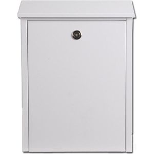 Allux - 200 - Brievenbus - Wit - Verzinkt Staal