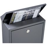 Allux - 200 - Brievenbus - Antraciet - VerzinT Staal - Automatenslot
