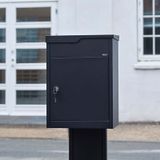 Allux - 500 Ruko - Pakketbrievenbus - Zwart - Gegalvaniseerd Staal