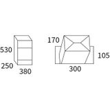 Allux - 500 Ruko - Pakketbrievenbus - Zwart - Gegalvaniseerd Staal