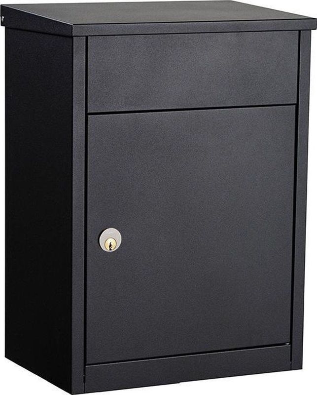 Allux - 500 Ruko - Pakketbrievenbus - Zwart - Gegalvaniseerd Staal