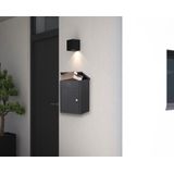 Allux - Pakketbus - Zwart - Gegalvaniseerd Staal - Geschikt voor Wandmontage