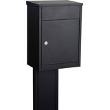 Allux - Pakketbus - Zwart - Gegalvaniseerd Staal - Geschikt voor Wandmontage
