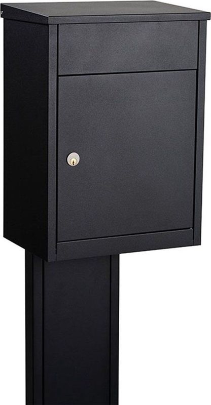 Allux - Pakketbus - Zwart - Gegalvaniseerd Staal - Geschikt voor Wandmontage